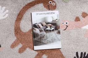 Covor FUN Dino pentru copii, Dinoszauruszok bej - SECUNDAR-COTATI PRODUSUL