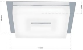 Spot LED incastrat tavan/plafon Tauro 11cm
