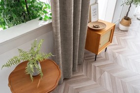 Perdea blackout LOOM VELVET 140x250 cm, bej-maroniu Agatat: Inele metalice
