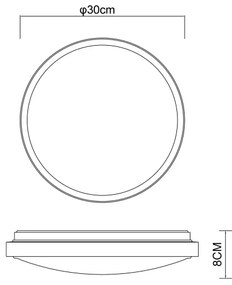 Plafonieră LED SAMMI LED/12W/230V 3000/4500/6000K Globo 41765-12