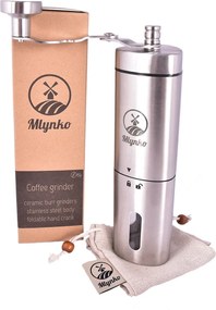 Râșniță de cafea Mlynko ML02 cu pietre ceramice de măcinare + carcasă moale