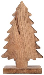 Decorațiune din lemn de mango 4Home Snowflake Tree, 33 cm