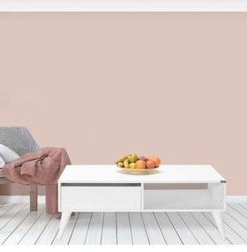 Masuta Cafea cu sertar Adore Living, Alb - Lemn Natural, 110 x 42 x 65 Cm
