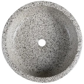 Sapho - Lavoar pe blat PRIORI Ø 41 cm alb/gri