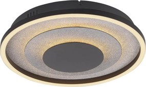 JUST LIGHT. 14409-21 - Plafonieră LED GLITTY LED/22W/230V Ø 40 cm neagră