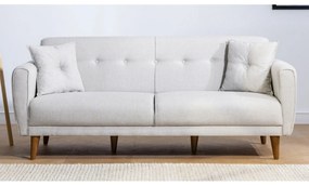 Canapea extensibilă cu 3 locuri Aria-Cream Cremă