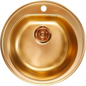Chiuveta inox Alveus Form 30 finisaj bronz 51 cm