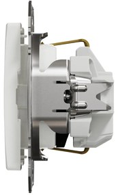 Priza simpla cu impamantare, 16A, IP20, Alb Schneider Sedna Design