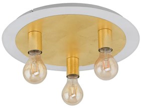 Eglo 97492 - Plafonieră LED PASSANO 3xE27/4W/230V auriu