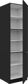 Dulap înalt, negru, SIBER 60 DK-210 2F