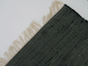 Covor RENSKE 60x90 cm, negru/dungi