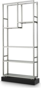 Raft design LUX, Otel Periat, Sticla Fumurie, Corrado I