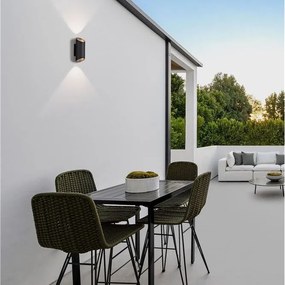 Aplica LED exterior iluminat sus si jos IP54 Nocta antracit