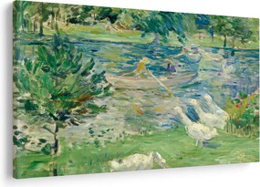 Tablou - Berthe Morisot, Girl in a Boat with Geese, reproducere (90x60 cm)