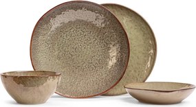 Serviciu de masă 16 buc. din gresie Nephrite – Bonami Selection