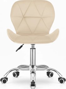 Scaun de birou crem AVOLA VELVET