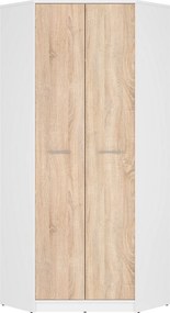 Dulap NEPO PLUS, stejar sonoma/alb, PAL, 80x80x197 cm