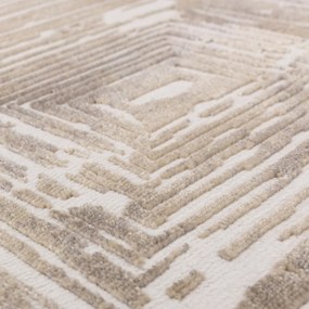 Covor bej 80x150 cm Kuza Lines Beige – Asiatic Carpets