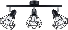 Sollux Lighting Artemis lampă de tavan 3x40 W negru SL.1107