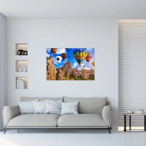 Tablou - Baloane cu aer cald, Cappadocia, Turcia. (90x60 cm)