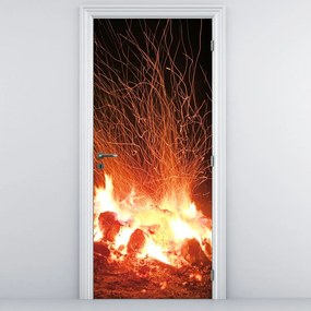 Fototapet pentru ușă - Foc (95x205cm)