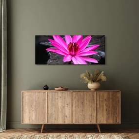 Tablou - floarea roz (120x50 cm)