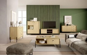 Masuta de cafea in decor stejar SCANDI 2S