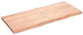 vidaXL Raft de perete maro deschis 120x50x(2-4) cm lemn stejar tratat
