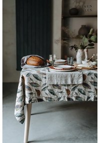 Față de masă din in 140x140 cm Golden Fall – Linen Tales