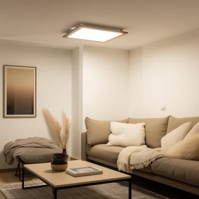 Brilagi - Corp de iluminat LED dimabil SLIMFRAME WOOD LED/58W/230V 64x64 cm + telecomandă