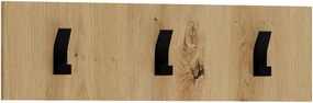 Cuier CLIF W-50, stejar artisan, PAL laminat, 50x15 cm