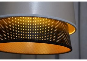 Lustră aplicată BELL Duolla SHINY 1xE27/15W/230V d. 25 cm argintiu/negru
