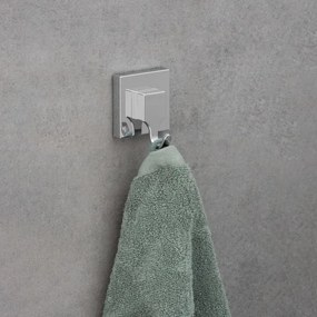 WENKO 22688100 - Cârlig VACUUM-LOC QUADRO ED, 6 x 7 cm, argintiu/crom lucios