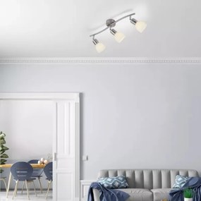 JUST LIGHT. 11953-55 - Spot KARO, 3x E14, 3x40W, 230V, crom mat