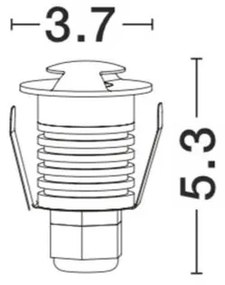 Spot LED incastrabil ambiental de exterior IP67 BANG NVL-8038801