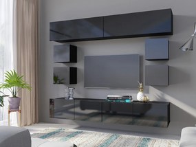 Mobilier living Calabria C16 (Negru) (fără iluminat). 1051660