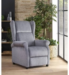 Fotoliu Recliner Agustin Tapitat Gri