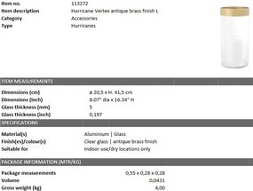 Suport lumanare design modern Vertex L alama 113272 HZ