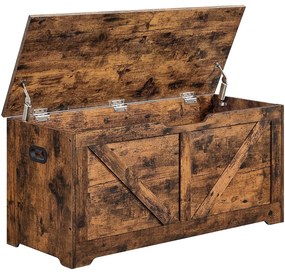 Cutie depozitare, cutie șezută 100 x 46 x 40 cm maro rustic