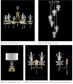 Candelabru deosebit design LUX Cristal Bohemia Exclusive ISABELL 02-CH