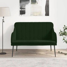351466 vidaXL Bancă, verde închis, 110x76x80 cm, catifea