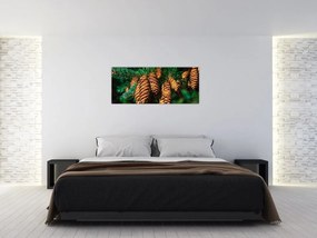 Tablou cu con de brad (120x50 cm)