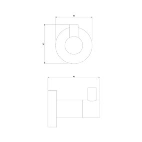 Cuier simplu Omnires Modern Project grafit
