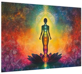 Tablou - Femeie și chakre (70x50 cm)