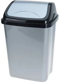 Cos gunoi Grey Way, plastic, 16 litri