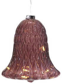 Decorațiune luminoasă burgundy ø 9 cm Luna – Sirius