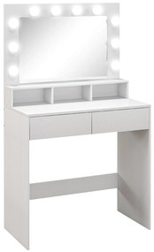 Oglindă LED, Toaletieră cu sertare | Aosom Romania