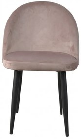 Set 2 scaune catifea Sit&amp;Chairs roz pal