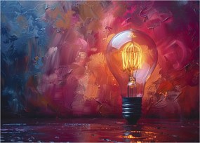 Tablou pe sticlă - Ideea (70x50 cm)