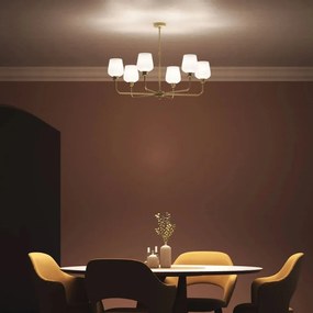 Candelabru design italian din alama si sticla Talis